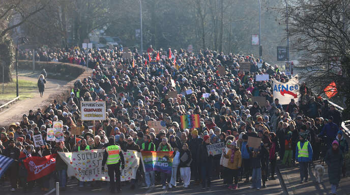 Demo gegen rechts