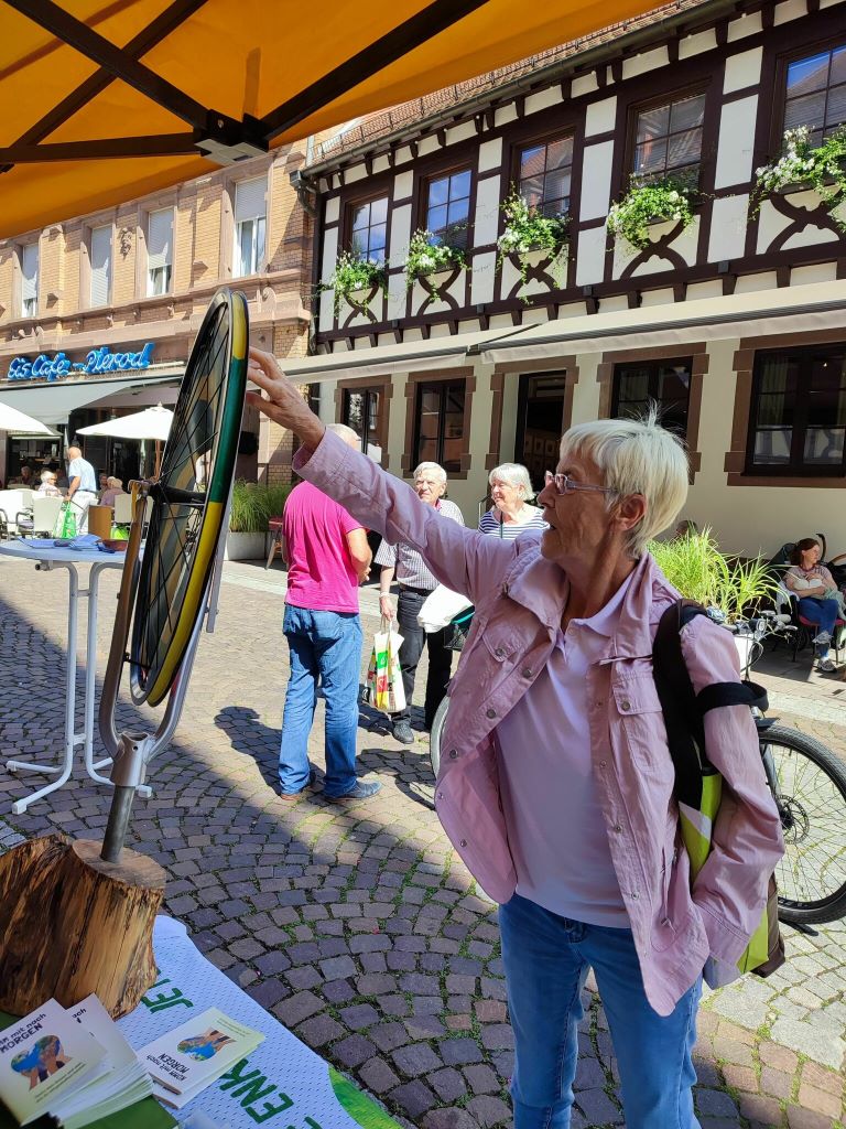 ÖPNV Infostand am 13. Juli 2024 Bretten©O4F