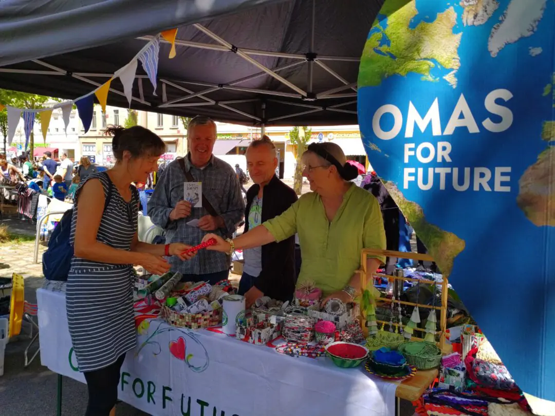 Upcycling-Kollektion am Stand©O4F