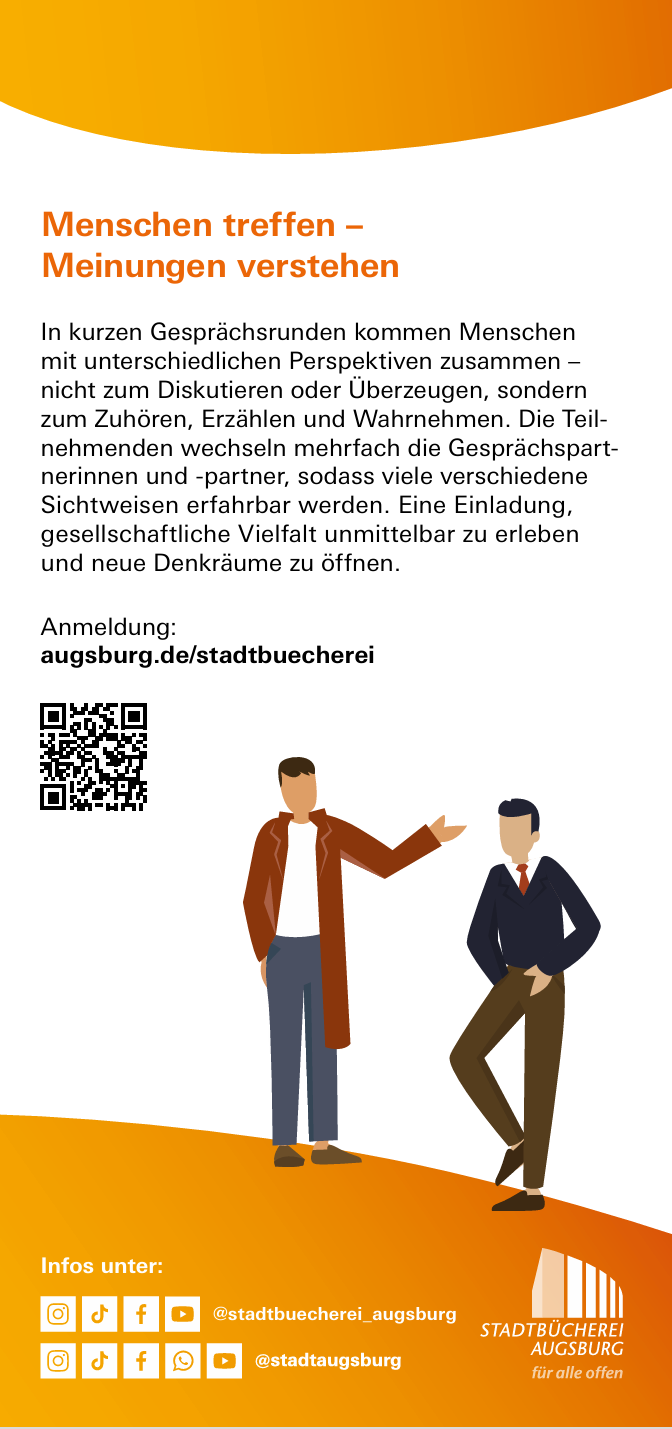 Flyer Austauschformat Stadtbuecherei Augsburg 2026 Rueckseite©O4F