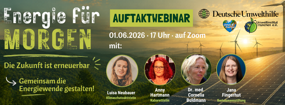 Am Montag! Auftakt-Webinar zur Energiewende-Kampagne